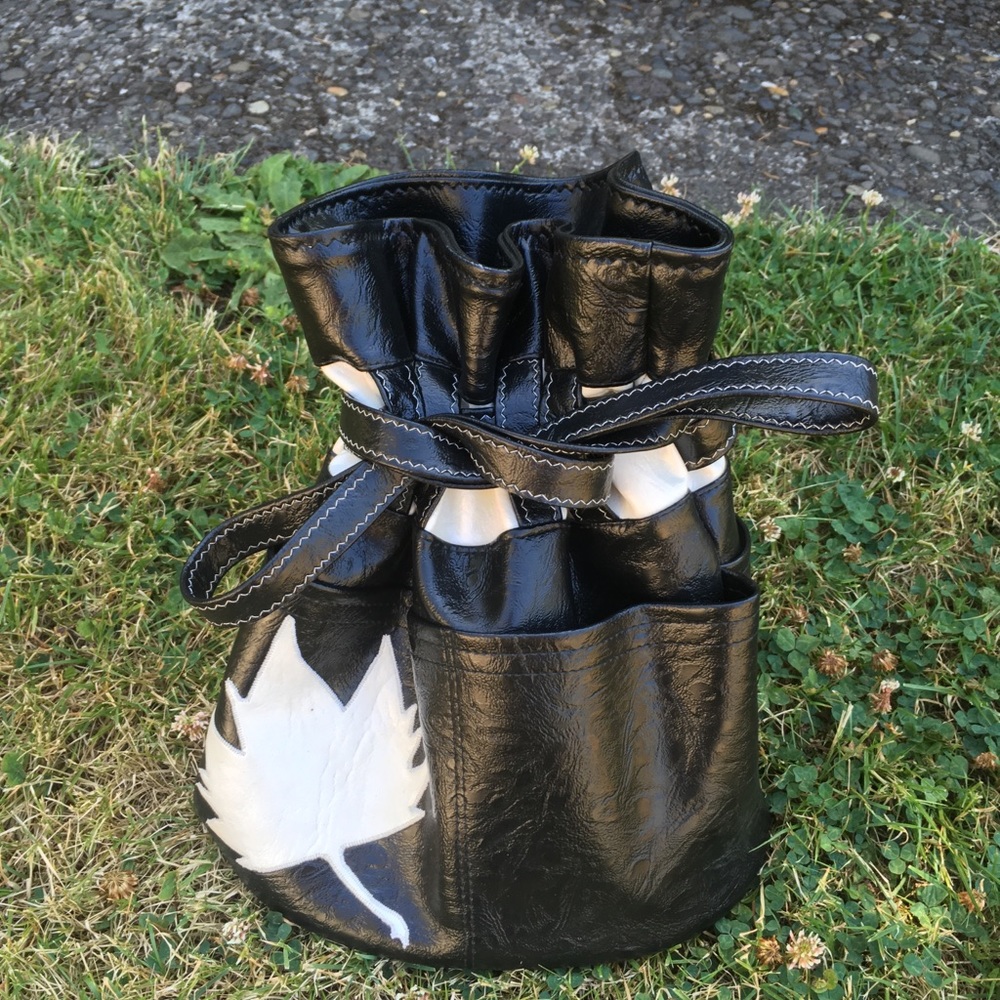 Vintage Maple Leaf Bucket Bag